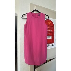 Look Sweet In This Vince 100% Silk Shift Dress in Hot Candy Pink Size 4